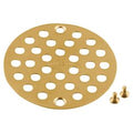 MOEN 102763BG Polished Brass 4" Shower Drain Cover (8.7"L X 5.2"W X .4"H) - Brushed Gold