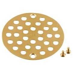MOEN 102763BG Polished Brass 4" Shower Drain Cover (8.7"L X 5.2"W X .4"H) - Brushed Gold