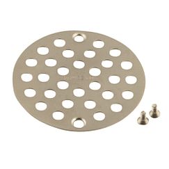 MOEN 102763BN Polished Brass 4" Shower Drain Cover (8.7"L X 5.2"W X .4"H) - Brushed Nickel