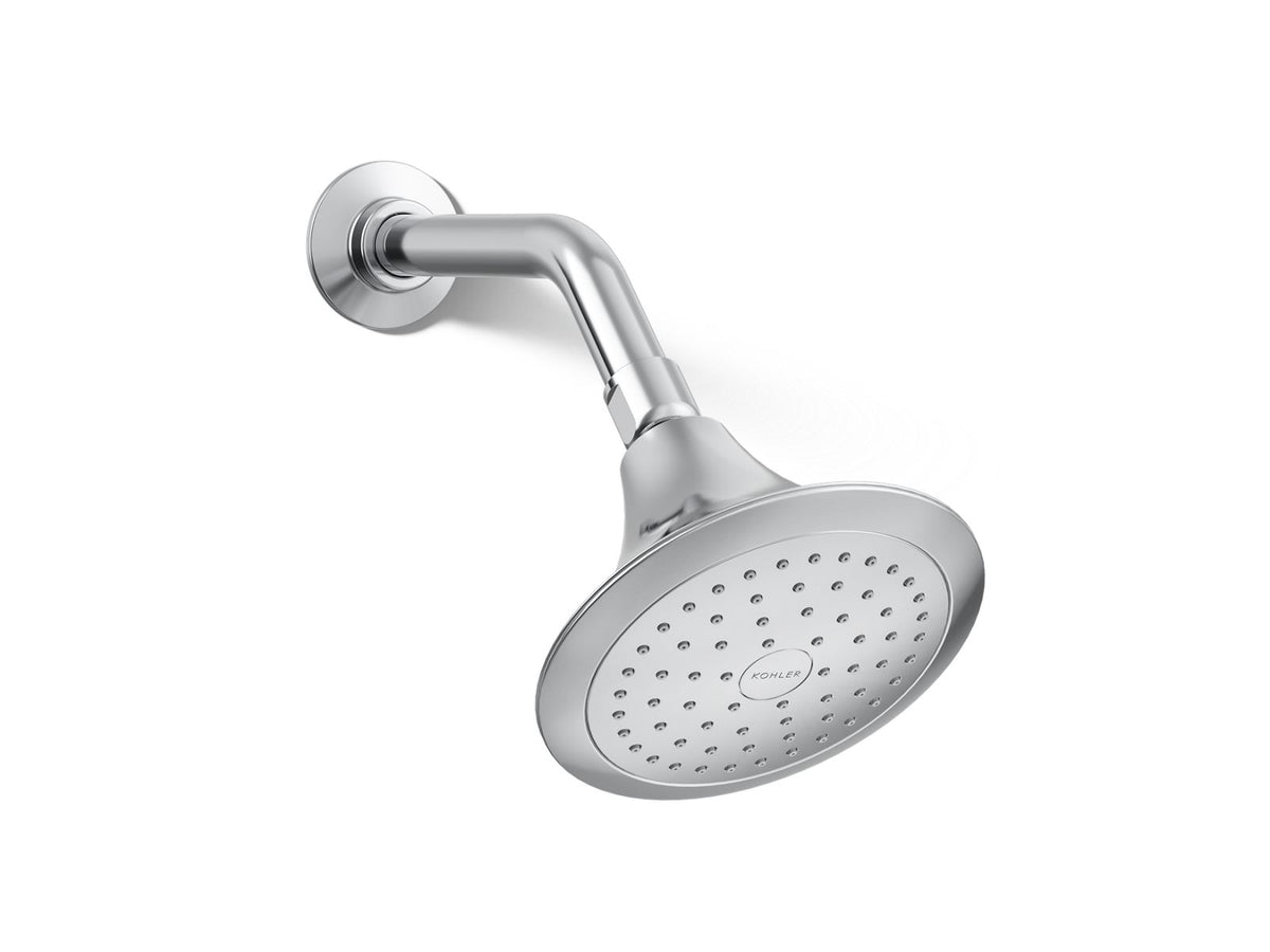 KOHLER K-10282-AK-CP Forte Single-Function Showerhead, 2.5 Gpm - Polished Chrome