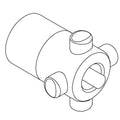 KOHLER Adapter, Valve Stem-Short - Bright Chrome, K-1030840-BC