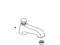 KOHLER Spout Assembly,Deck Mount,Plain - Polished Chrome, K-1031772-A-CP
