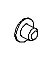 KOHLER Screw, 10-24X.1875, Button, K-1031974