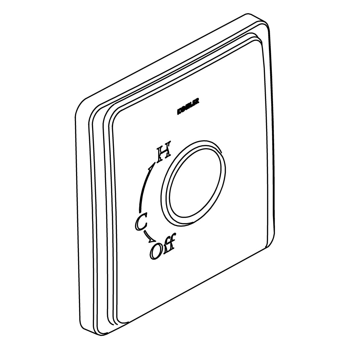 KOHLER Escutcheon, Rite-Temp - Vibrant Brushed Nickel, K-1032054-BN