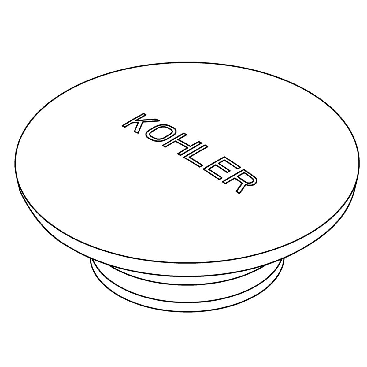 KOHLER Stopper, Clicker Drain - Black, K-1032249-2BL