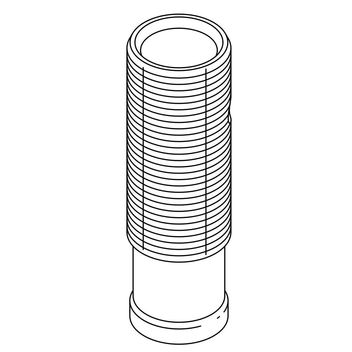 KOHLER Body, Tube Drain - Bright Chrome, K-1032266-BC