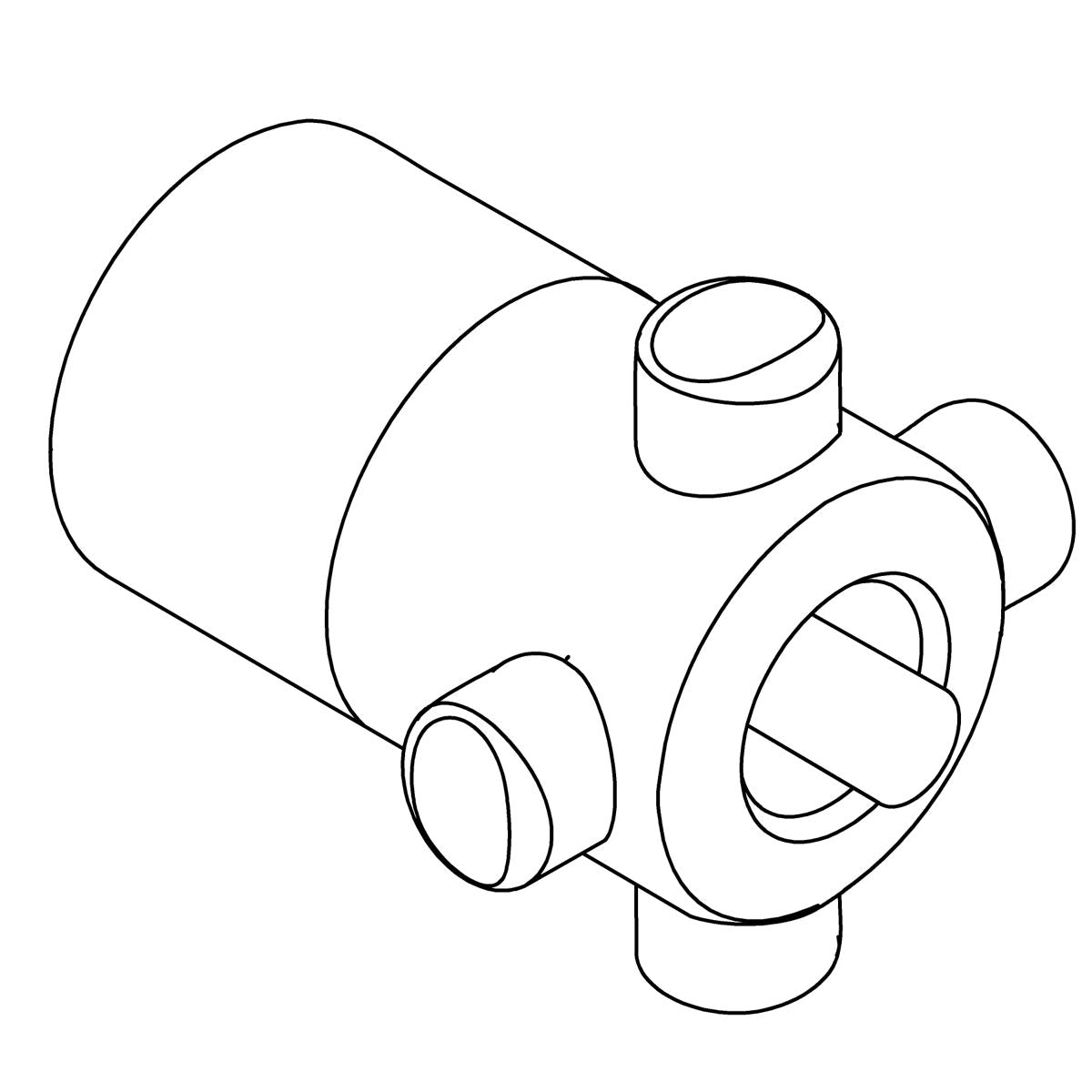 KOHLER Adapter, Valve Stem-Med - Bright Chrome, K-1032871-BC