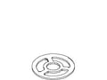 KOHLER Plate, Overflow - Vibrant Polished Nickel, K-1033306-SN