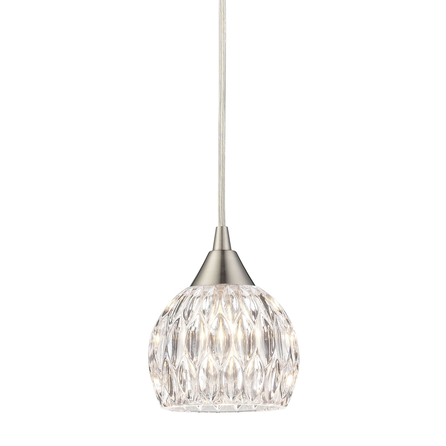 ELK SHOWROOM 10342/1 Kersey 5'' Wide 1-Light Pendant - Satin Nickel