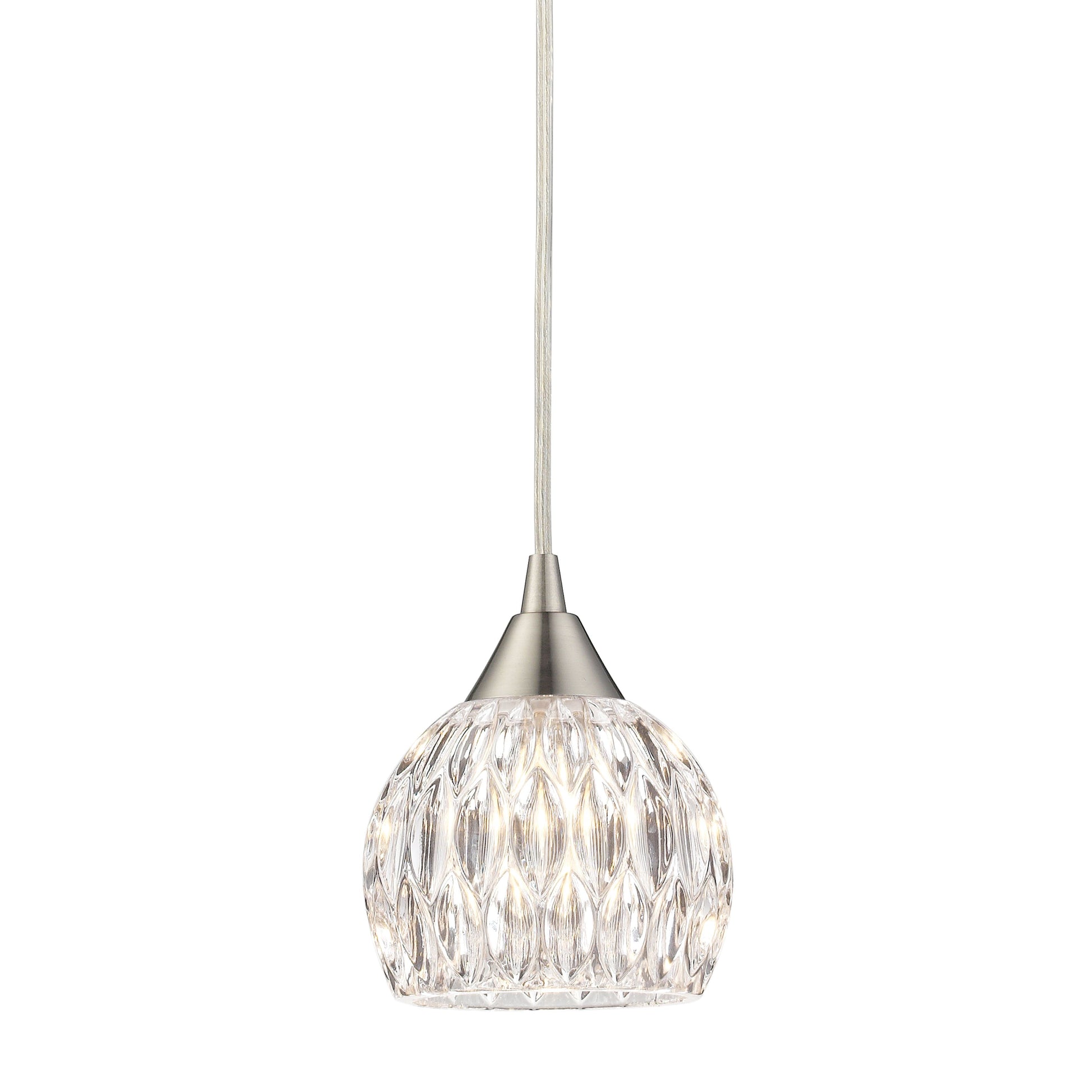 ELK SHOWROOM 10342/1 Kersey 5'' Wide 1-Light Pendant - Satin Nickel