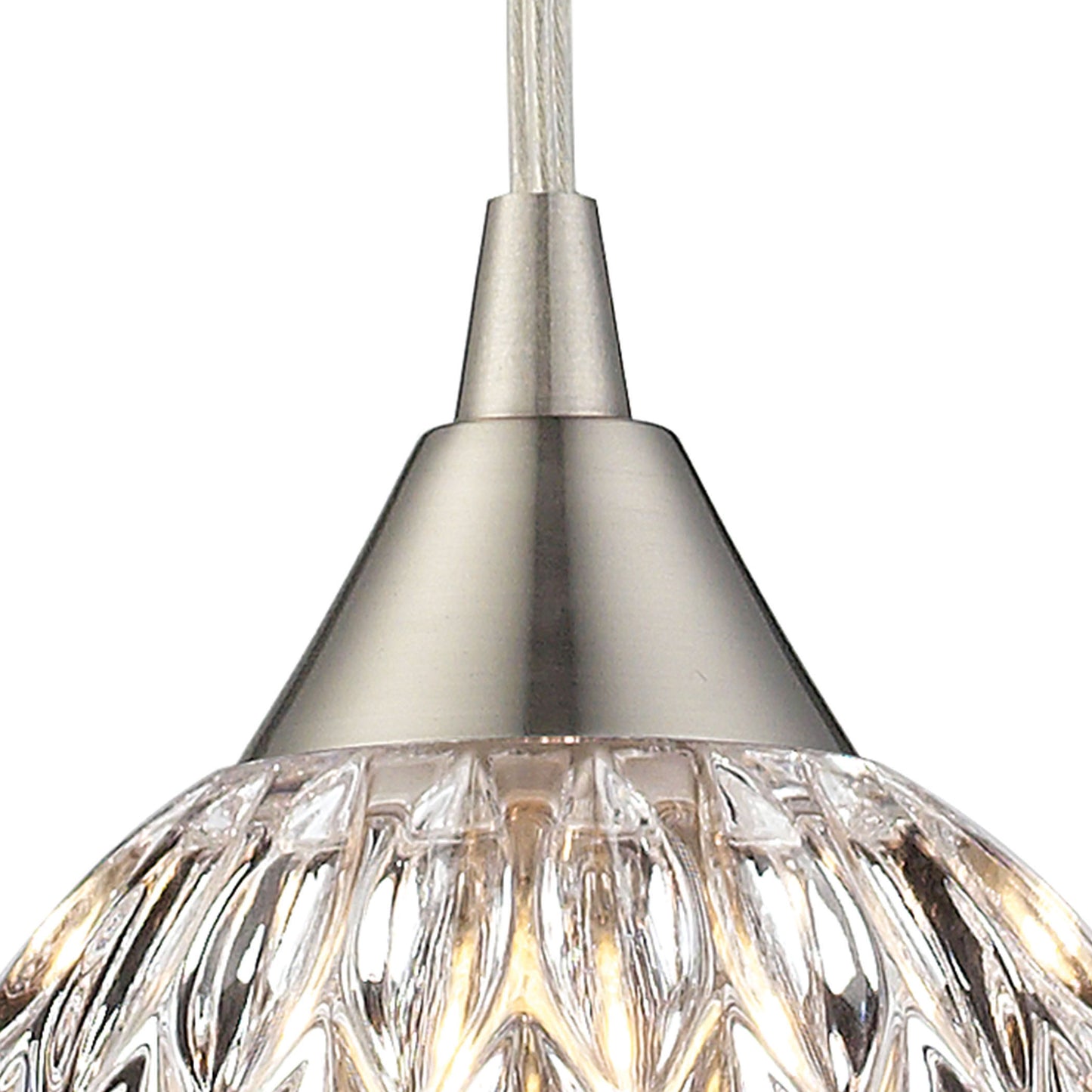 ELK SHOWROOM 10342/1 Kersey 5'' Wide 1-Light Pendant - Satin Nickel