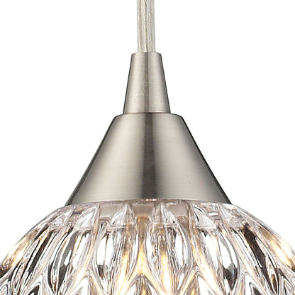 ELK SHOWROOM 10342/1 Kersey 5'' Wide 1-Light Pendant - Satin Nickel