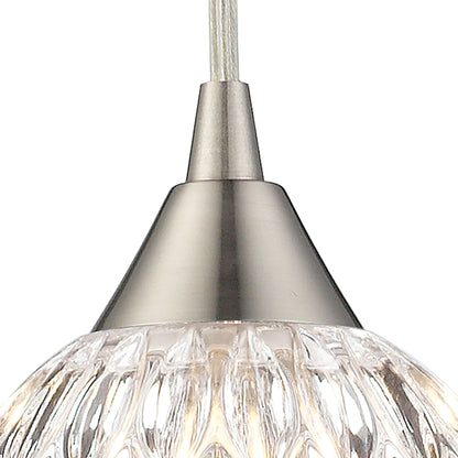 ELK SHOWROOM 10342/1 Kersey 5'' Wide 1-Light Pendant - Satin Nickel