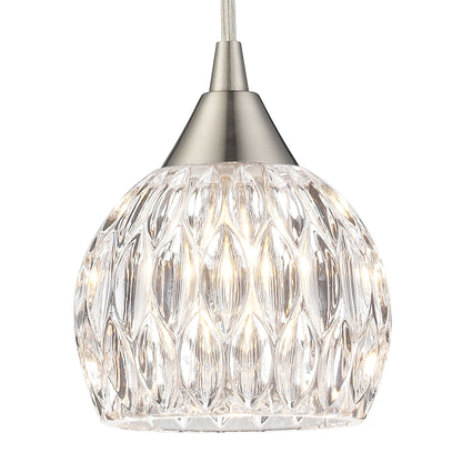 ELK SHOWROOM 10342/1 Kersey 5'' Wide 1-Light Pendant - Satin Nickel