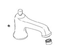 KOHLER Spout Assembly, Deck Bath - Vibrant Brushed Nickel, K-1035002-BN