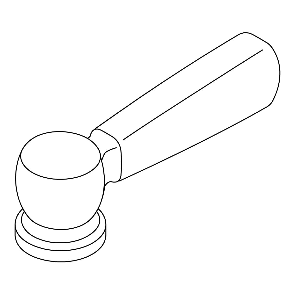 KOHLER Handle Assembly, Metal Ws - Vibrant Brushed Nickel, K-1035023-BN