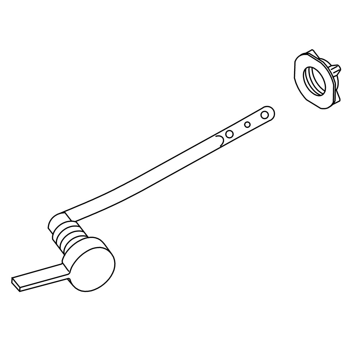 KOHLER Rh Trip Lever Kit - Vibrant French Gold, K-1036058-AF
