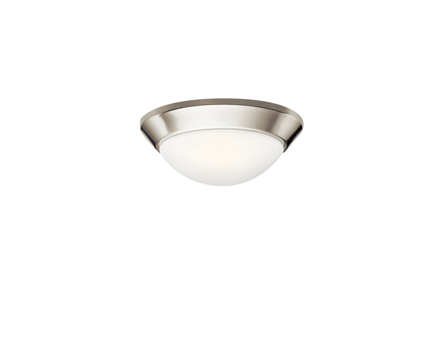 KICHLER 8880NI Ceiling Space 10" 1 Light Flush Mount Brushed Nickel