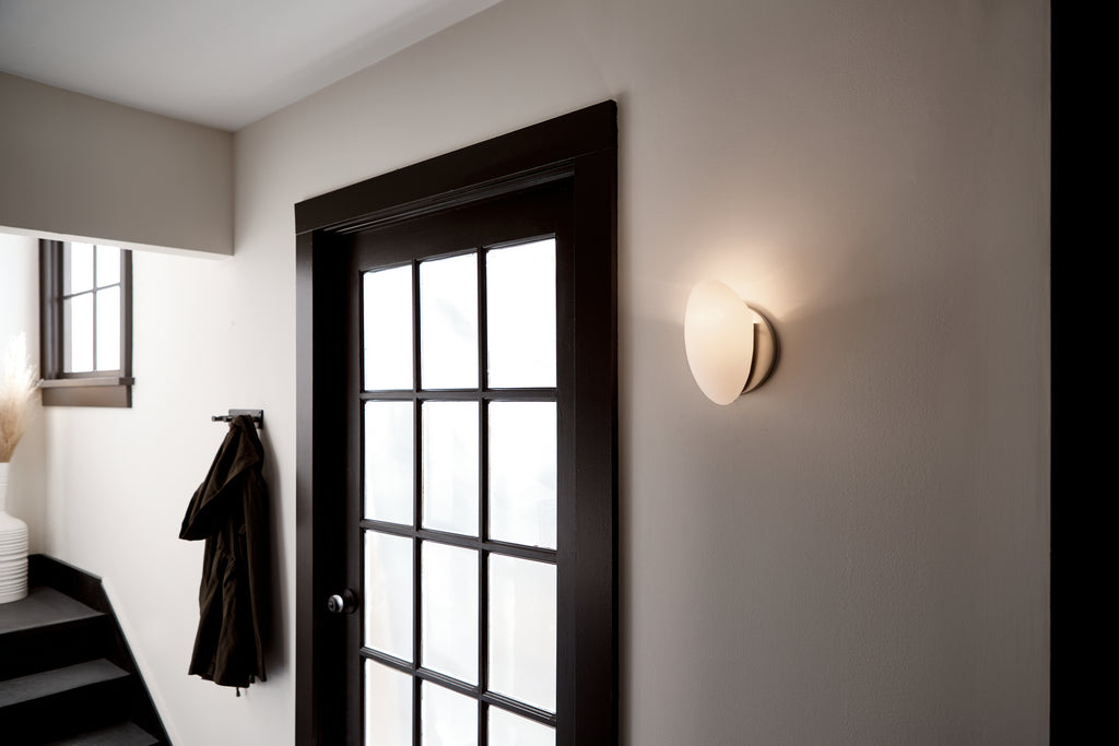 KICHLER 6520NI Swiss Passport 1 Light Wall Sconce Brushed Nickel