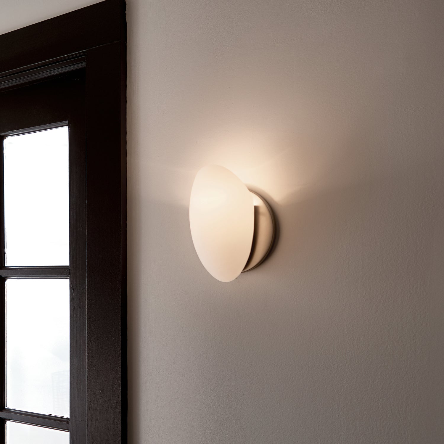 KICHLER 6520NI Swiss Passport 1 Light Wall Sconce Brushed Nickel