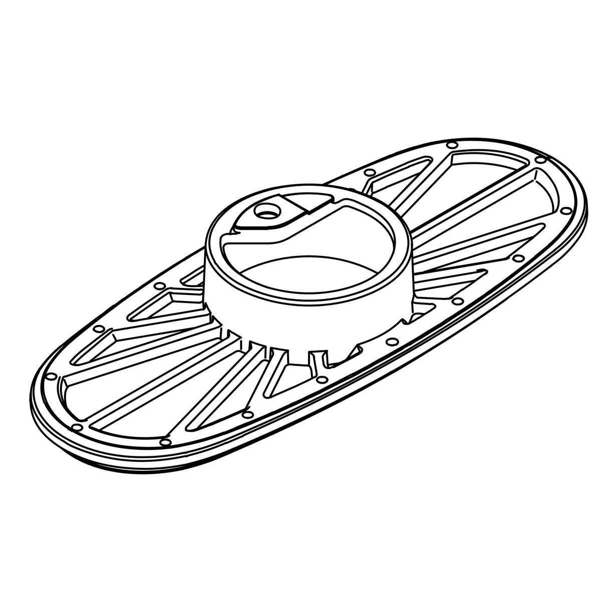 KOHLER Putty Plate,Over Mold-4", K-1038682