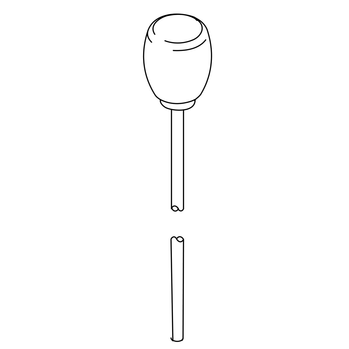 KOHLER Lift Rod Assembly - Polished Chrome, K-1039015-CP