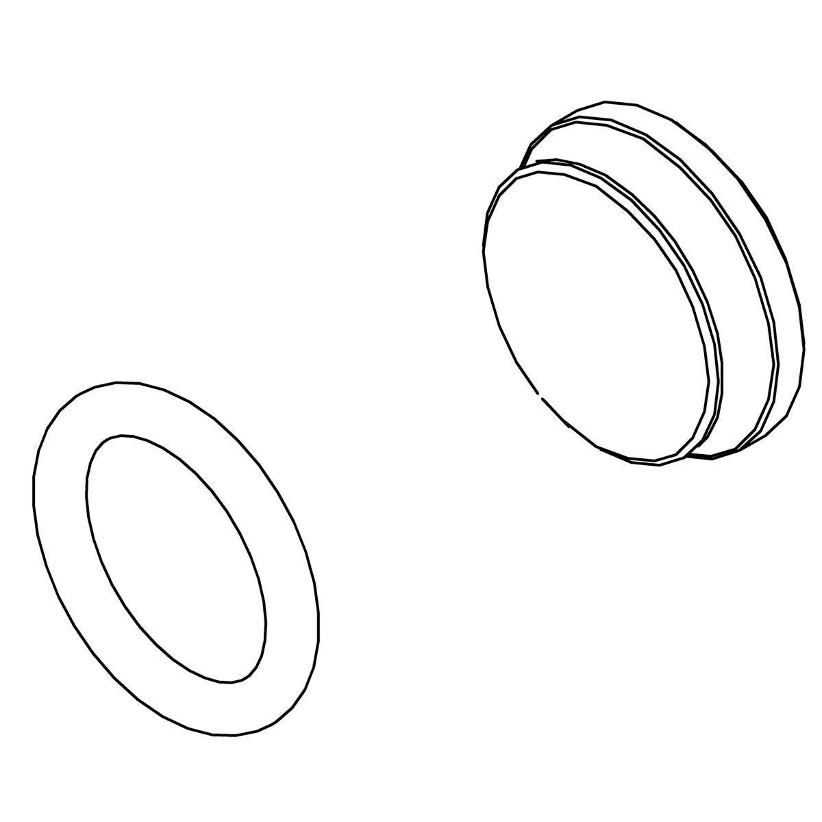 KOHLER Assembly, Plug Button & O-Ring - Polished Chrome, K-1039095-CP