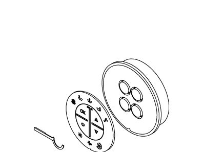 KOHLER Cover/Cb Assembly, Chromatherapy - Biscuit, K-1039250-K-96