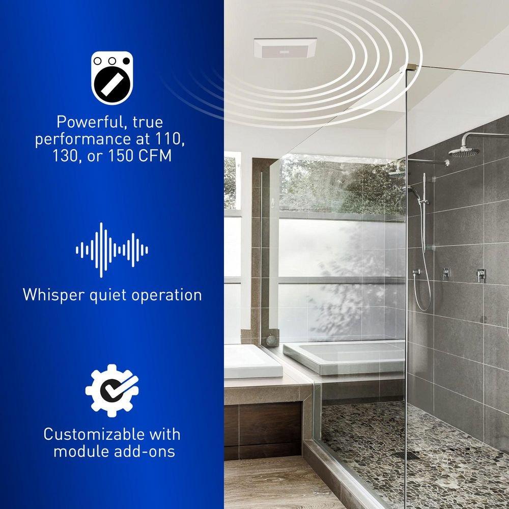 PANASONIC FV-1115VK3 WhisperGreen Select Single Speed Fan, high speed 110/130/150 CFM