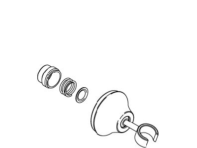 KOHLER Wall Mount Handshower Holder - Vibrant Brushed Bronze, K-1039655-BV