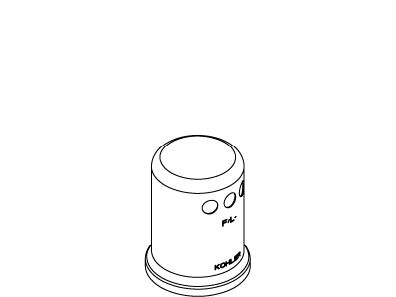 KOHLER Air Gap Cover - Vibrant Brushed Moderne Brass, K-1041437-2MB