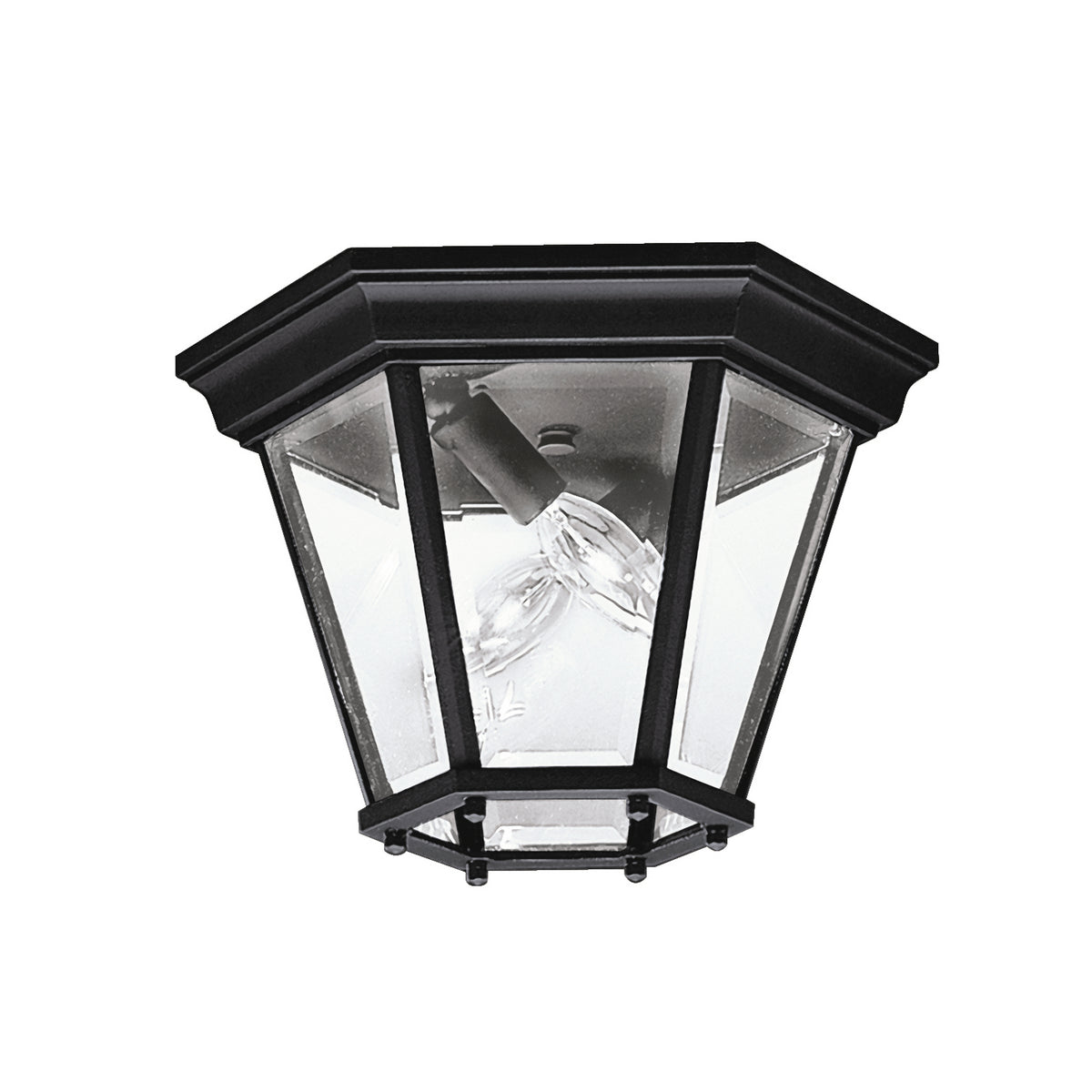 KICHLER 9850BK Madison 2 Light Flush Mount Black