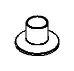 KOHLER Escutcheon, Contemporary - Brushed Chrome, K-1041642-G