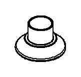 KOHLER Escutcheon, Transitional/Traditional - Vibrant Brushed Moderne Brass, K-1041659-2MB