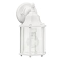 KICHLER 9774WH Chesapeake 10.25" 1 Light Outdoor Wall Light With Clear Beveled Glass In White