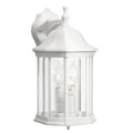 KICHLER 9777WH Chesapeake 14.75" 3 Light Outdoor Wall Light With Clear Beveled Glass In White