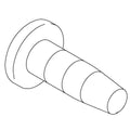 KOHLER Screw, 8-18 X .375" Cr Pan Hd Sdr Tap - Brushed Chrome, K-1042520-G