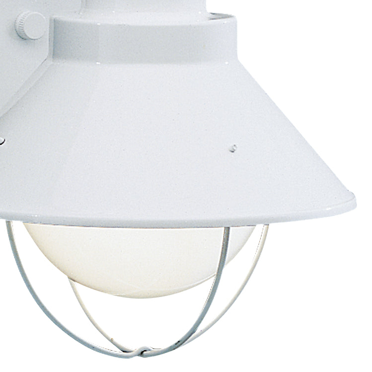 KICHLER 9022WH Seaside 12" 1 Light Outdoor Wall Light With Glass Globe White