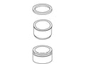 KOHLER Aerator Assembly, High Flow, Lam, M28 - Vibrant Brushed Nickel, K-1043143-BN