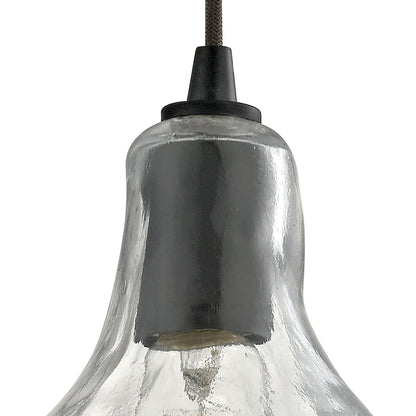 ELK SHOWROOM 10435/1 Hand Formed Glass 10'' Wide 1-Light Mini Pendant - Oil Rubbed Bronze