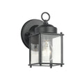 KICHLER 9611BK 8.25" 1 Light Wall Light Black