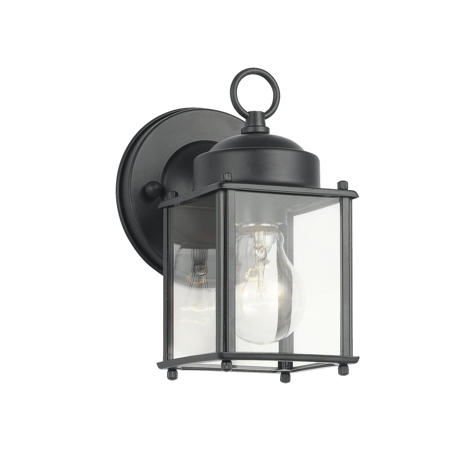 KICHLER 9611BK 8.25" 1 Light Wall Light Black