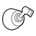 MOEN 104414 Commercial Hand-Held Showerwall Bracket Kit, 5270 Series - Chrome
