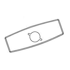 MOEN 104426 Commercial 4" Deck Plate (With Mounting Kit) For 8302, 8303, 8304 - Chrome