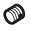 MOEN 104449 Commercial Vandal-Resistant Screws with O-Ring & Key For Flush Valve (12/Bag) - Chrome