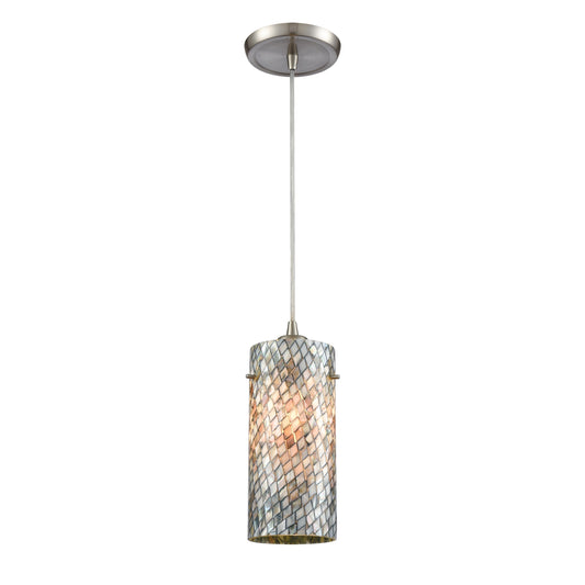 ELK SHOWROOM 10447/1 Capri 5'' Wide 1-Light Pendant - Satin Nickel