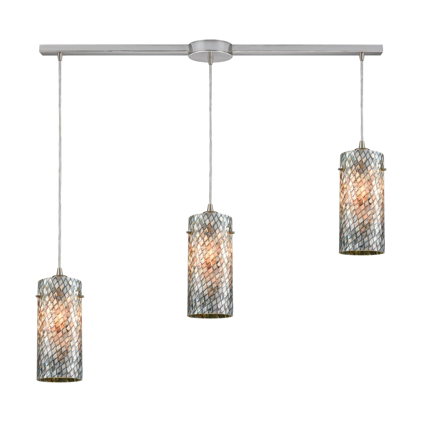 ELK SHOWROOM 10447/3L Capri 38'' Wide 3-Light Pendant - Satin Nickel