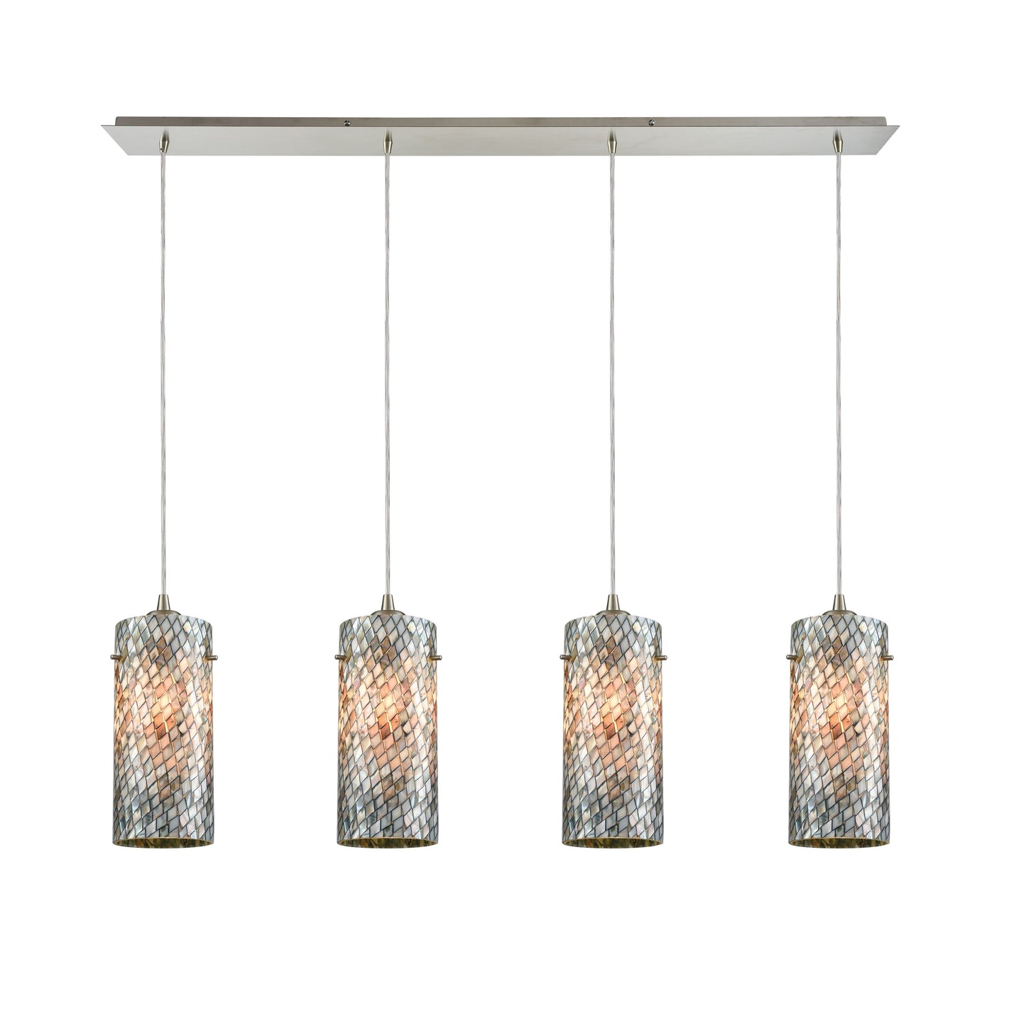 ELK SHOWROOM 10447/4LP Capri 46'' Wide 4-Light Pendant - Satin Nickel