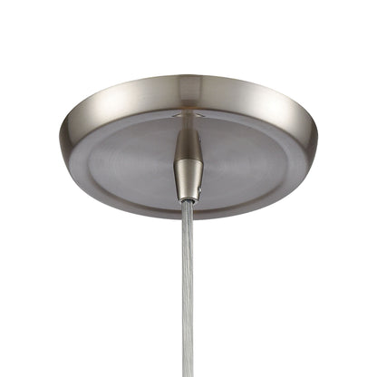 ELK SHOWROOM 10447/1 Capri 5'' Wide 1-Light Pendant - Satin Nickel