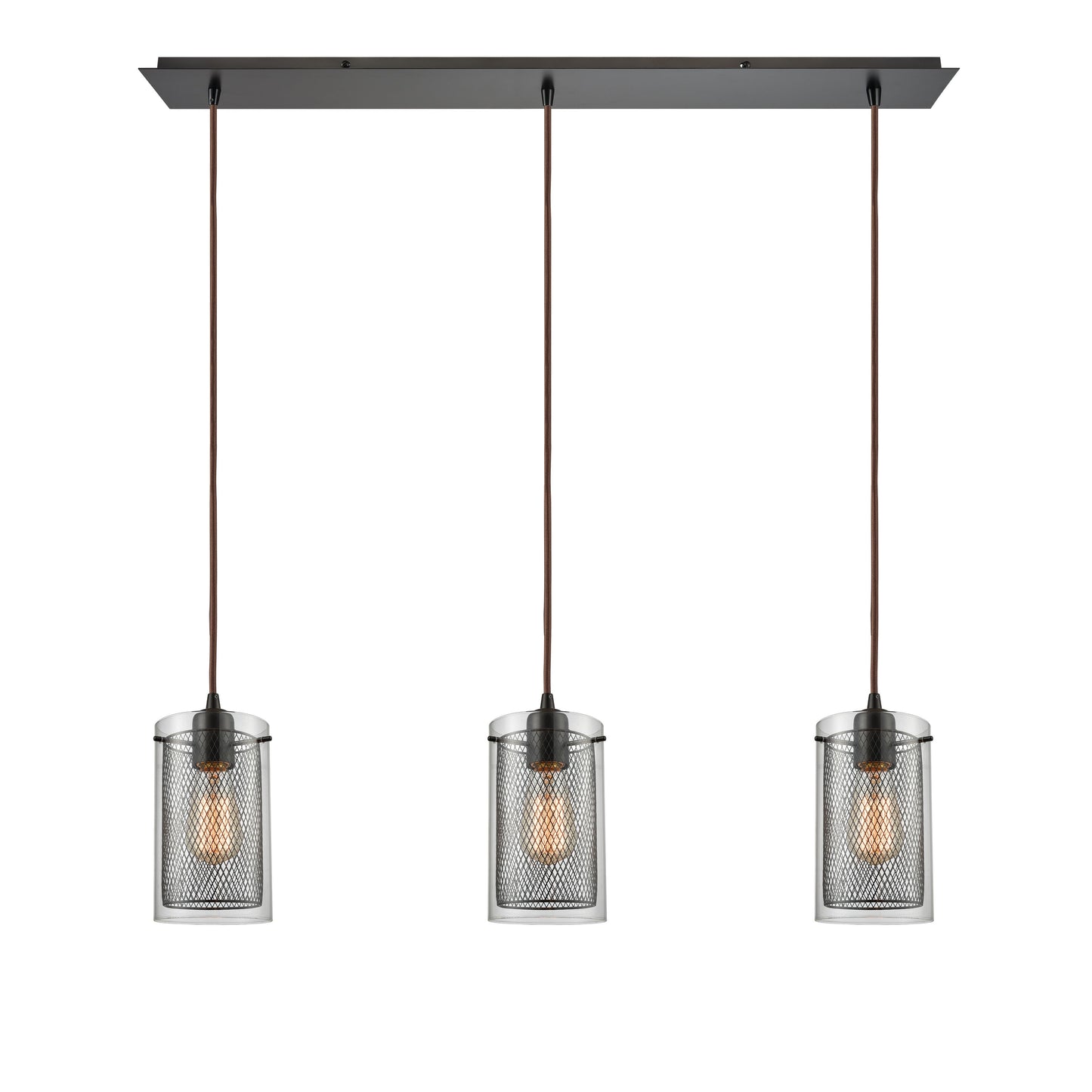 ELK SHOWROOM 10448/3LP Brant 36'' Wide 3-Light Pendant - Oil Rubbed Bronze